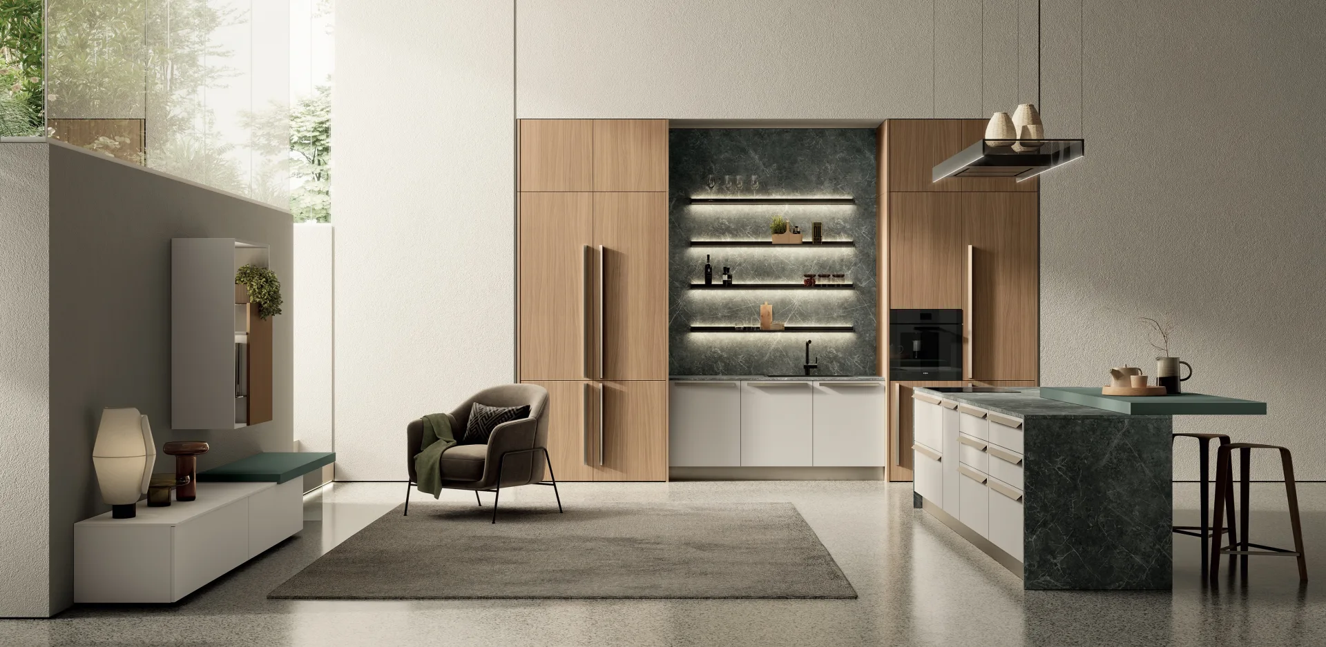 Cucina FEBAL CASA Modula usata come riferimento dal configuratore AI