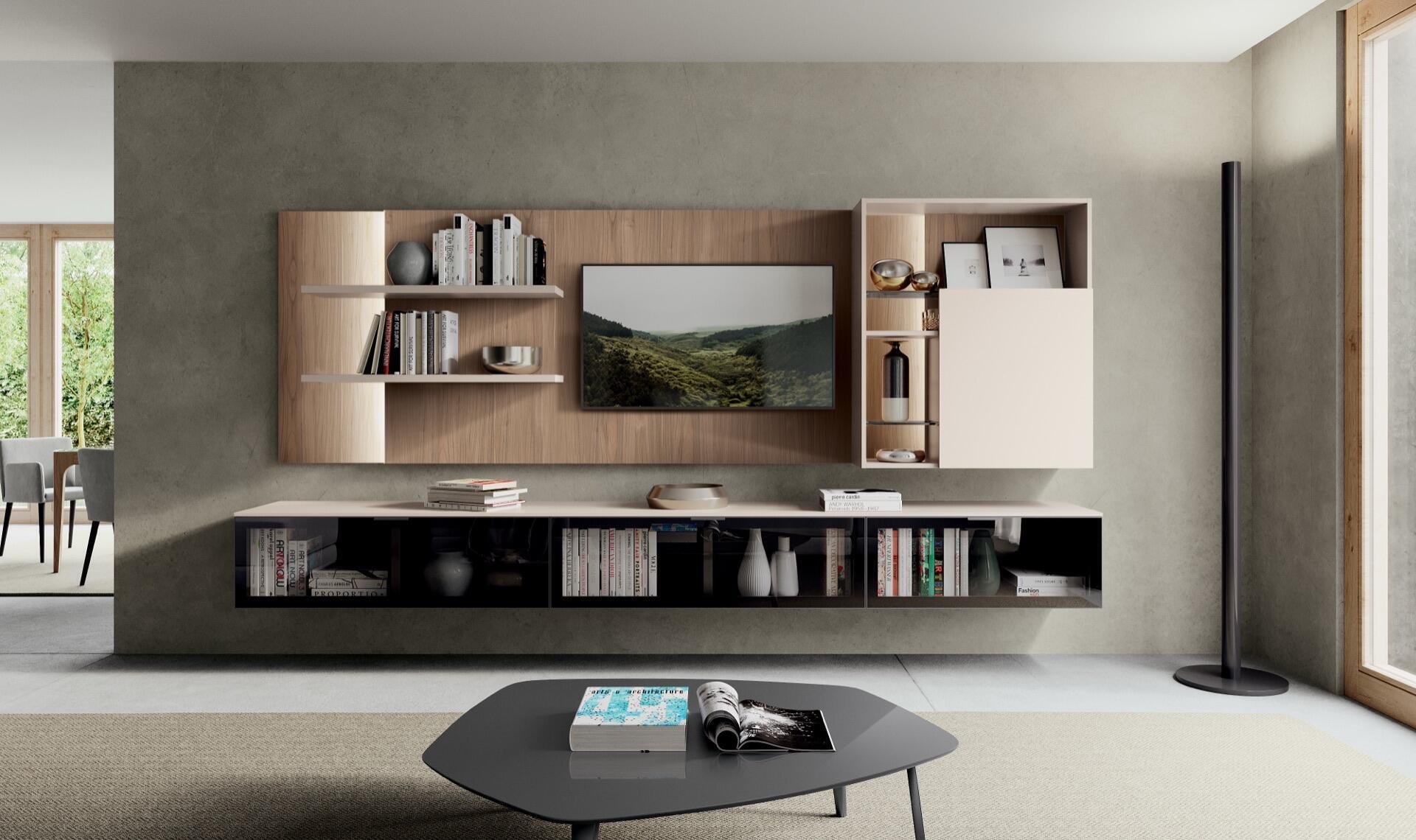 Parete attrezzata living Ivrea