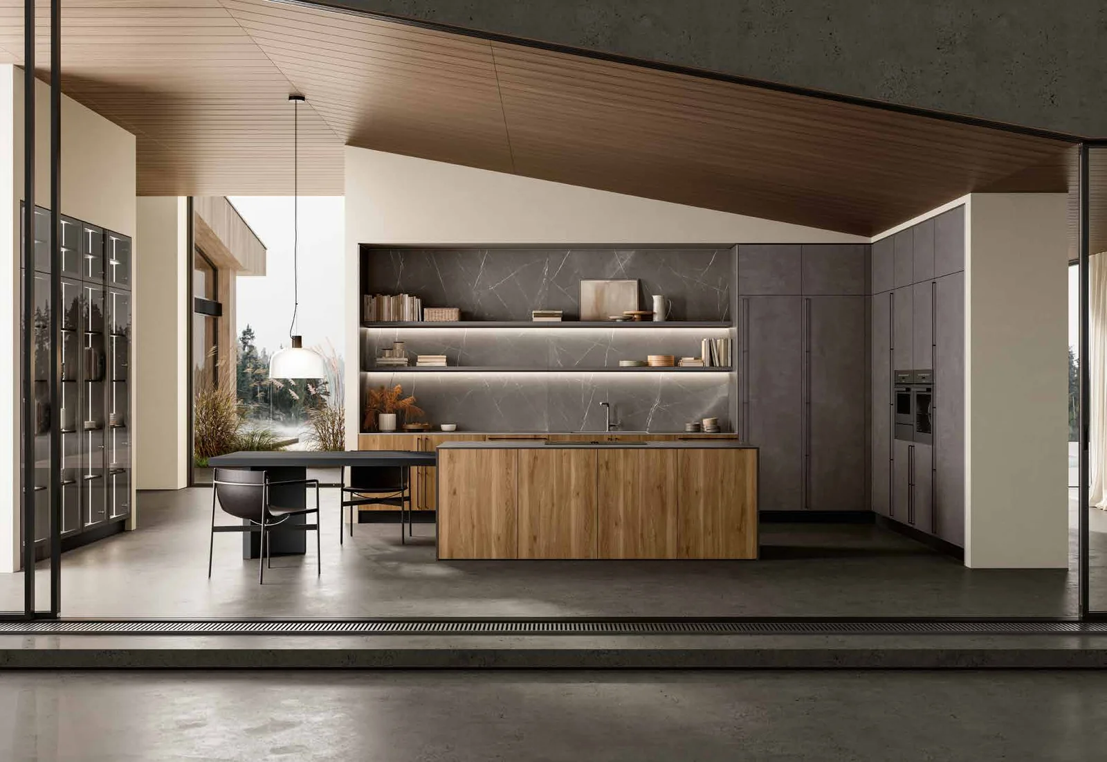 Nordic Ease: vista 1 della composizione MODULA del catalogo Febal Casa