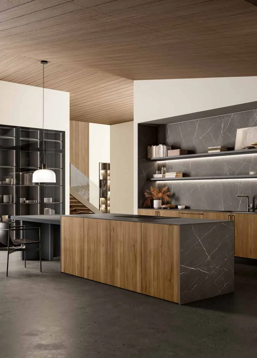 Nordic Ease: vista 3 della composizione MODULA del catalogo Febal Casa
