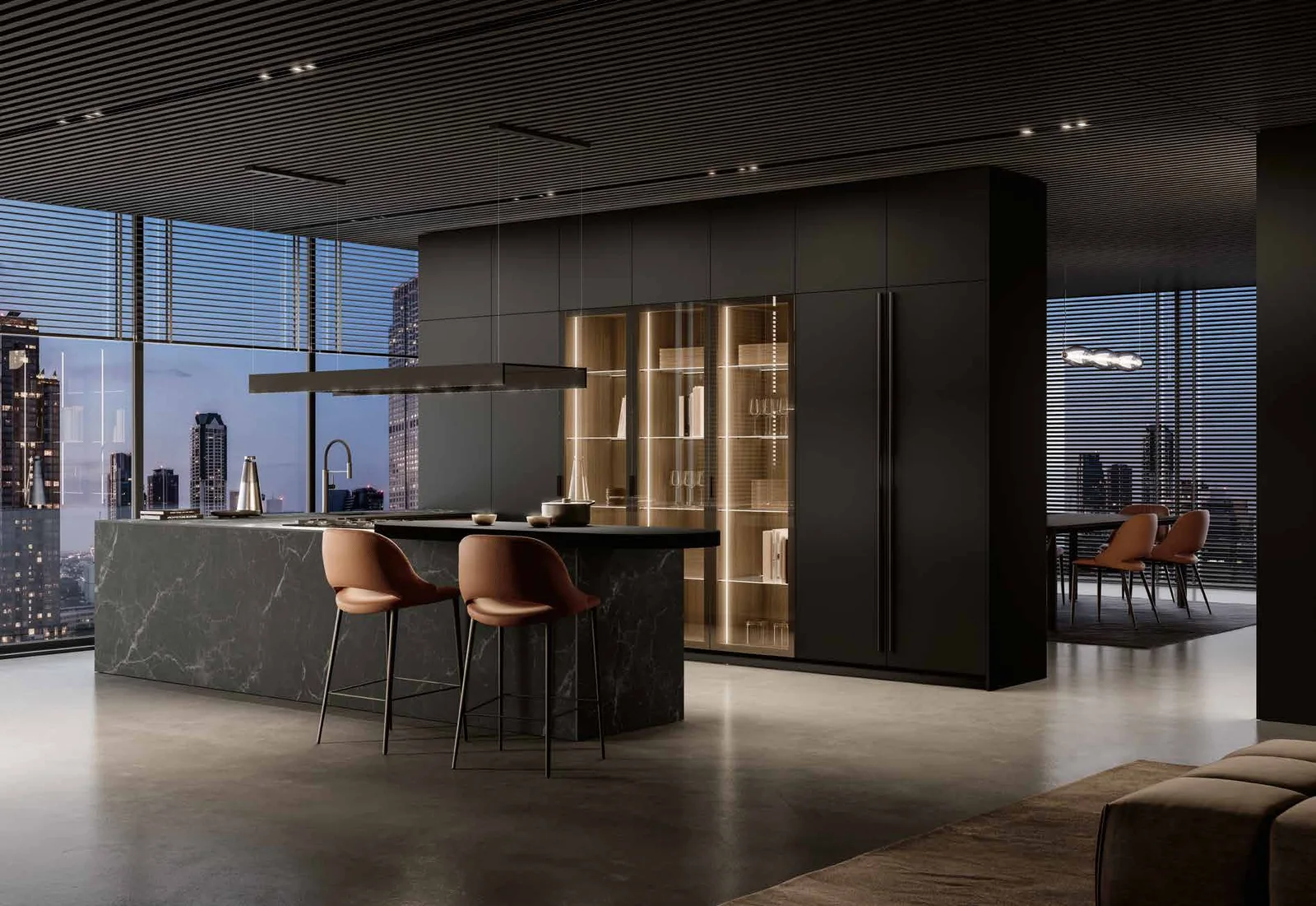 Tech-City: vista 1 della composizione MODULA del catalogo Febal Casa