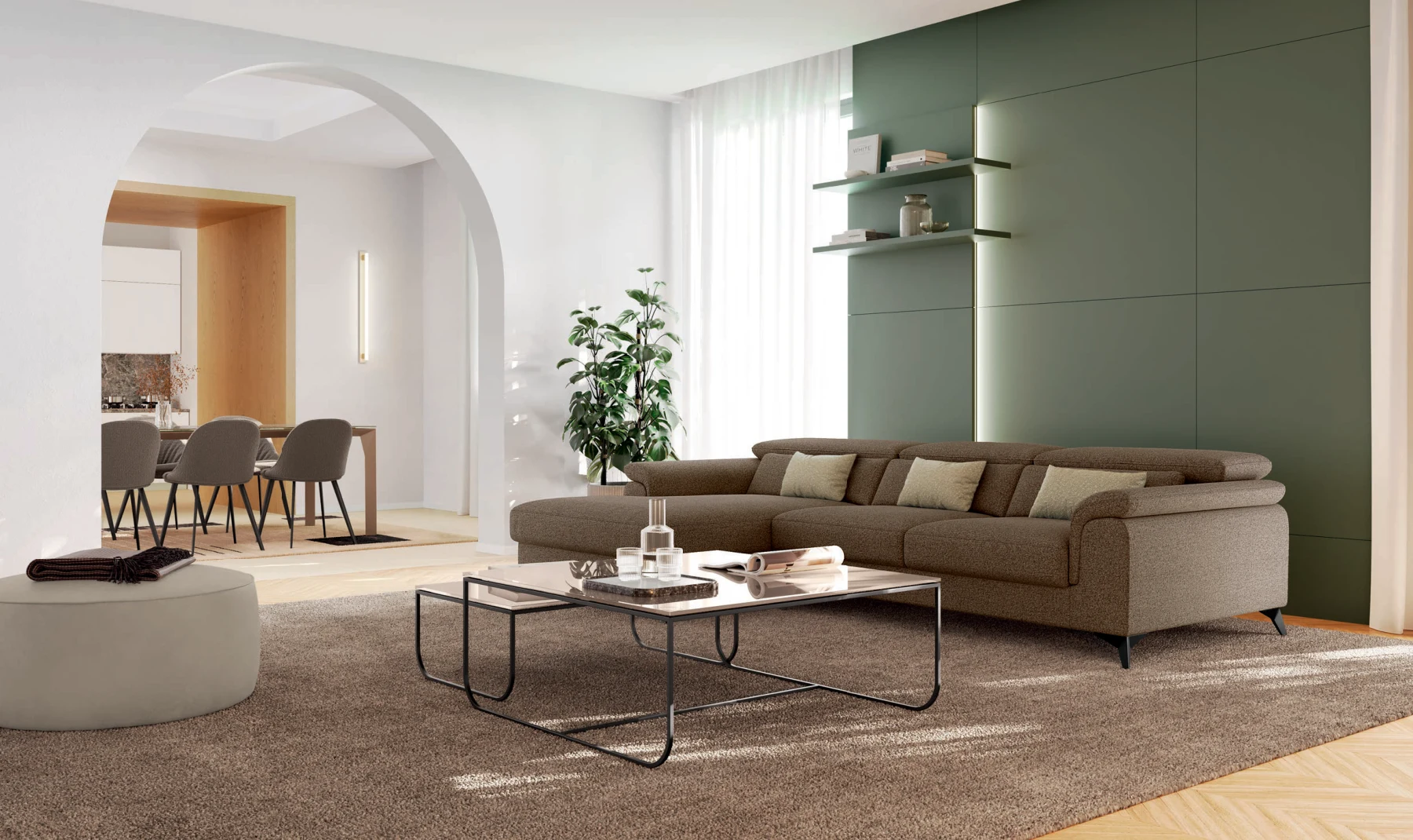 Divano Canary: vista 1 dal catalogo MUST Febal Casa
